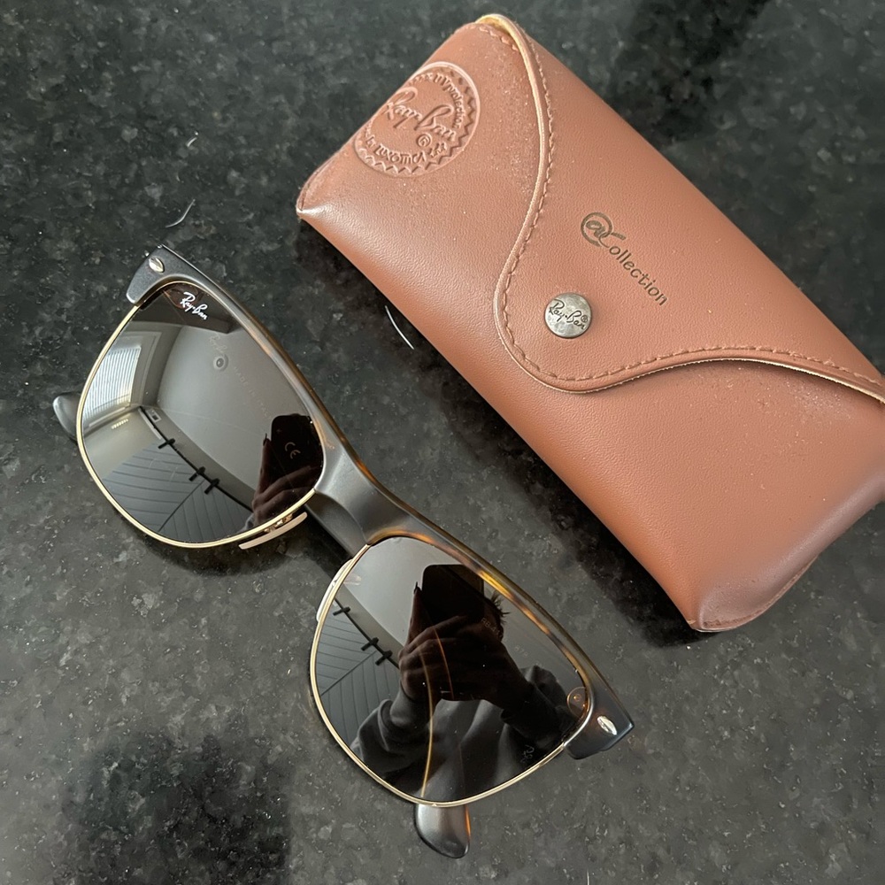 Rayban Oversized Clubmaster Tortoise @Collection